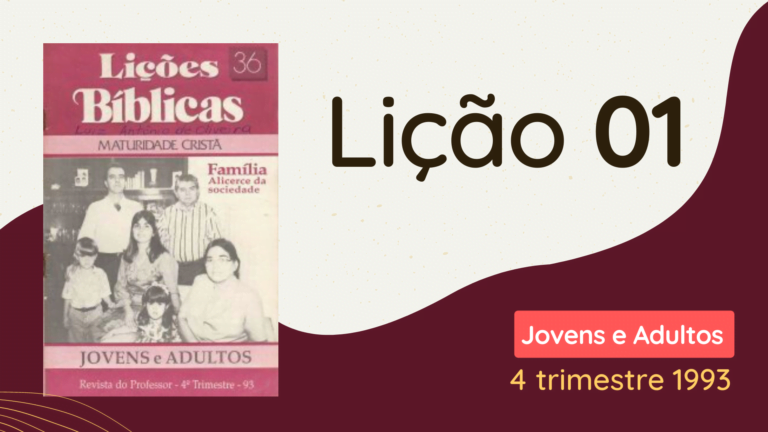 revista cpad adultos 4 trimestre 1993