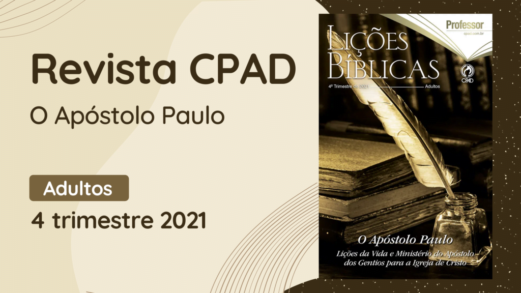 revista cpad adultos 4 trimestre 2021 EBD Hoje - Escola Dominical Revista CPAD Adultos revista cpad adultos 4 trimestre 2021