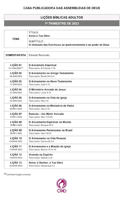 Lição 7 - Estudar é Preciso