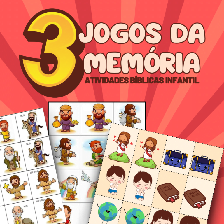 Jogo da memória para imprimir, jogo da memoria para crianças, jogo da memória bíblico, jogo da memória infantil, jogo da memória para ebd