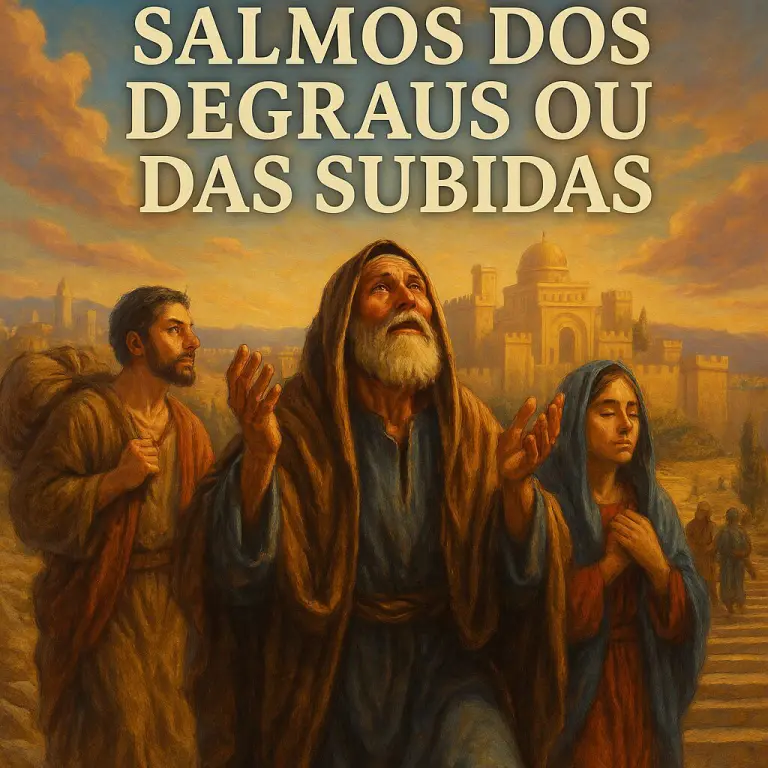 Salmos das Subidas em Jerusalem EBD Hoje - Escola Dominical Salmos dos Degraus ou das Subidas: Significado, Origem e Mensagem Espiritual Os Salmos dos Degraus ou das Subidas (Salmos 120–134) constituem um poderoso livreto dentro do Saltério, revelando o clamor do coração humano: “Não há lugar como o lar”. Mas esse lar é o coração do adorador, fixado no lar celestial.