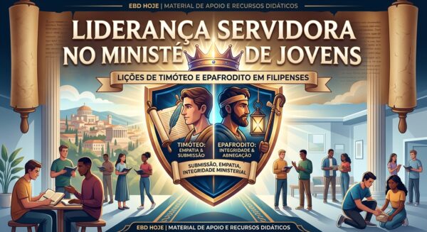 filipenses EBD Hoje - Escola Dominical Liderança Servidora no Ministério de Jovens: Lições de Timóteo e Epafrodito em Filipenses Aprenda o modelo bíblico de liderança servidora com Timóteo e Epafrodito. Guia prático para professores e líderes de Escola Dominical!
